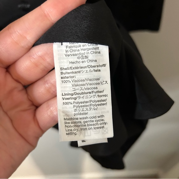 J. Crew Long Sleeve Satin Effect Mini Shift Dress in Jacquard Floral Dot - Picture 6 of 10